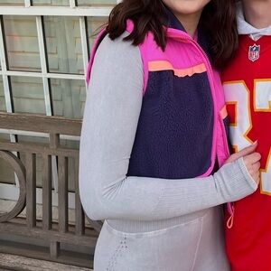 Colorful cropped free people movement vest